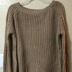Love Crazy Womens Plus Size Brown Sweater Top